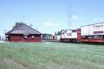 Canadian Pacific depot with SOO #740, an interchange job